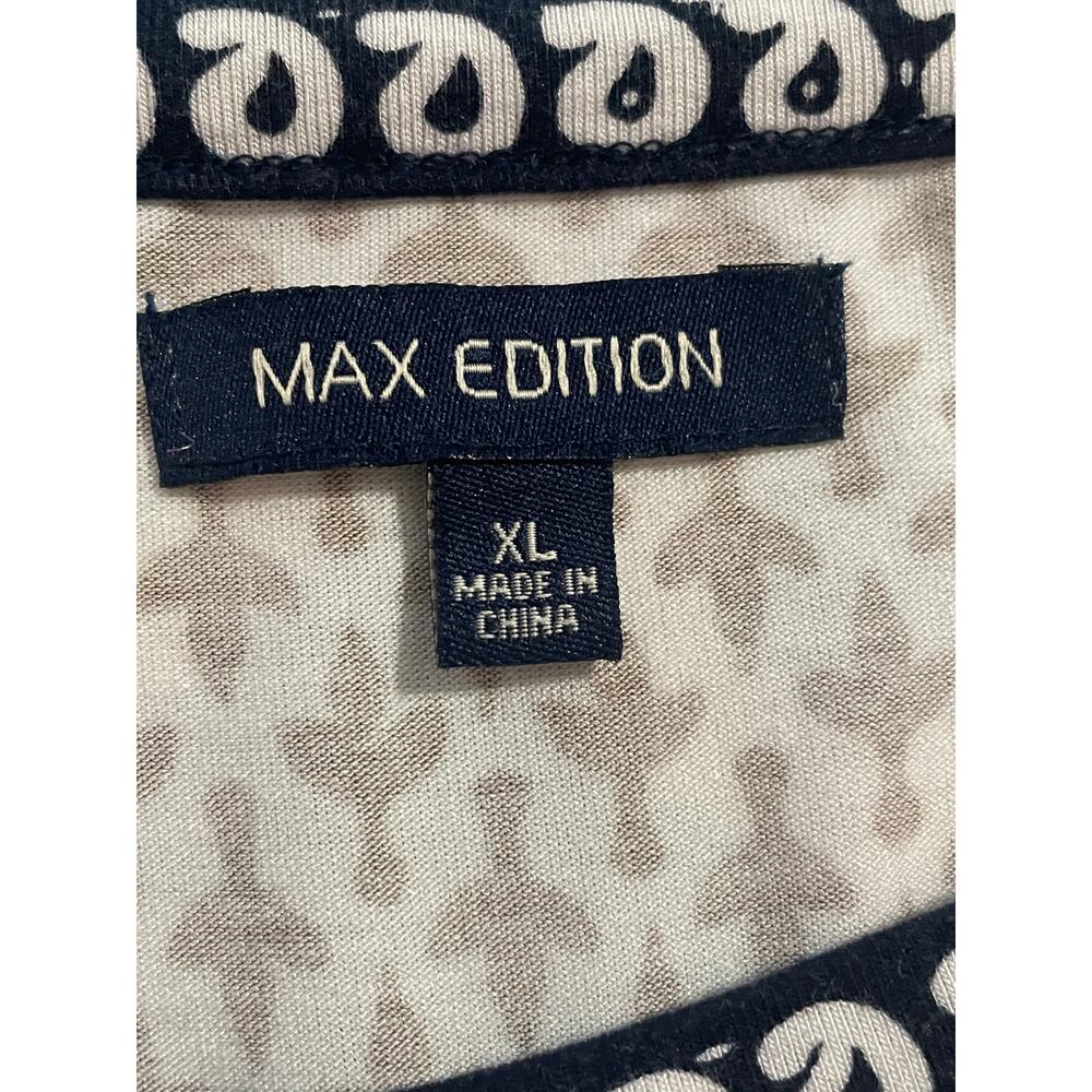 Max Edition Dress, Tan with Navy Blue Accents, Size XL - Picture 4 of 6